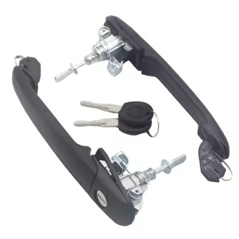 6N0837207C/D 2PCS FRONT LEFT RIGHT DOOR HANDLE WITH 2 SAME KEYS FOR POLO 6N 6N1 6N2 SHARAN SEAT ALHA