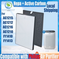 Replacement Compatible with Philips AC1215/20/AC1212/AC1216/AC1210 FY1410/FY1413 Filter Air Purifier