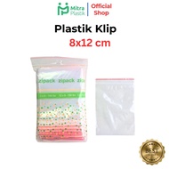 Plastic Clips Size 8x12 cm (100 pcs) Zipper Ziplock Plastic Medicine Chili Sauce Pickles Onion 12x8
