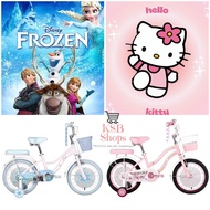 [KSB] 12 inch Mini Girls' Bike 16 inch/ 18 inch/ 20 inch Trendy HELLO KITTY SANRIO FROZEN Character 