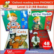(In Stock) พร้อมส่ง   Oxford Reading Tree Phonics Stage 1-2 (48 Books)