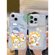 CC006 Softcase Airbag Clear BENING Case Lucky Duck For Oppo Reno 12 12F 11 8 5G 8 Pro Plus 8T 5G 8T 