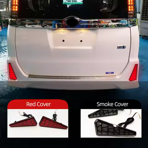 Car Flashing 1 Set Auto Lighting LED Rear Fog Lamp For Toyota NOAH VOXY 80 Series Brake Light Rear B