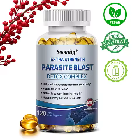 Parasite Detox Gut Health Supplement Supports Digestion and Detoxification Reduces Bloating Boosts I
