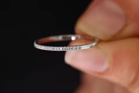 New fashion couple ring creative single row diamond ring full of crystal zircon ring micro diamond d