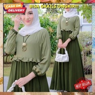 Baju Gamis Lebaran 2022 Gamis Terbaru Bj Muslim Wanita Bsju