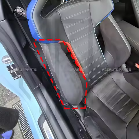 M Carbon Bucket Seat Side Waist Bolster Genuine Leather Protector Case for BMW G87 M2 G80 G81 M3 G82