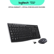 Logitech MK270r Wireless Keyboard and Mouse Combo for Windows, 2.4 GHz Wireless, Compact Wireless Mo
