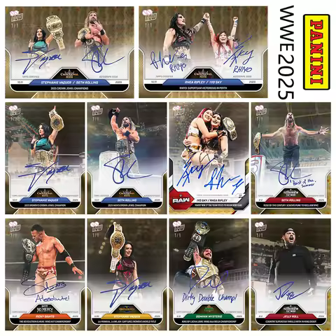 SPORTS 2025 DIY homemade WWE SAMI ZAYN STEPHANIE VAOUER SETH ROLLINS DOMINIK MYSTERIO Autographed Co