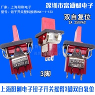 Shanghai Yanggang Electronic Button Switch with Handle KNX-123 2-speed 3-speed Bilateral Self-Reset 