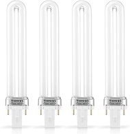 SEWACC 4pcs Replacement 9 365nm Lamp Bulb Tube Nail UV Lamp Tube UV Led Nail Lamp Tube for Nail Art Dryer UV Lamp Light
