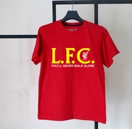 เสื้อยืดสกรีนลาย L.F.C. Liverpool ฟุตบอลทีมลิเวอร์พูล ผ้าคอทต้อนแท้เนื้อนุ่มๆใส่ไม่ร้อนไม่ย้วย ใส่ได้ทั้งผู้ชายและผู้หญิง คอกลม