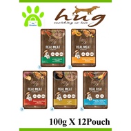 Hug Plus Dog Wet Food Pouch 100g X 12 Pouch