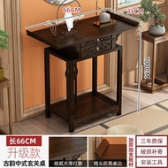 【TikTok】#Chinese Style Entrance Table Modern Minimalist a Long Narrow Table Household Altar Side View Zen Narrow Wall-Mo