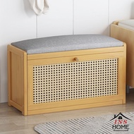 Shoe Changing Stool Entrance Porch Storage Stool Soft Cushion Storage Shoe Changing Shoe Bench