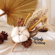 Boutonniere CORSAGE DRIED FLOWER PRESEVED GROOM AND GROOMSMAN