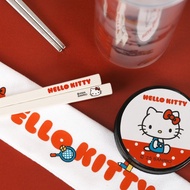 【白】經典款 Hello Kitty 聯名限定 316不鏽鋼寶筷 環保餐具組