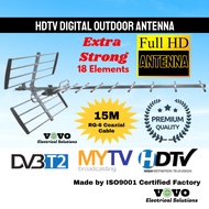 MYTV Myfreeview Outdoor Antenna 18E TV Digital DVB T2 UHF