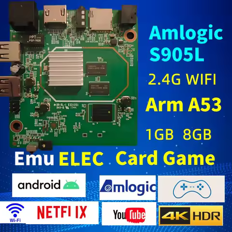 D905 4K Smart TV Box Set Top Box YouTube Media Player Amlogic S905L 2.4G Wifi Android 7.1 Support Fo