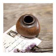 日本老件.早期石材手工製作小花器.小花瓶.手把件.把玩件.紙鎮