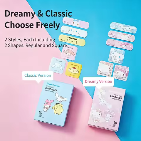 Cartoon Hello Kitty My Melody Cinnamoroll Dream Classic Waterproof Band-aid 40-piece Band-aid First 