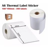 Courier A6 Thermal Paper Label Sticker 350pcs A6 三防热敏不干胶打印纸 350pcs