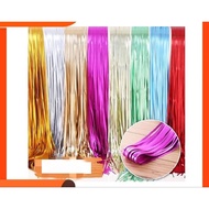 Birthday Curtain Foil Fringe Curtain Tassel Backdrop