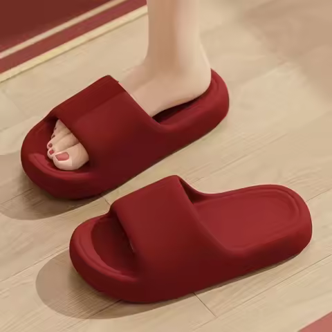 Couple's Summer Indoor Home Slippers 2026 Thick Bottom Lightweight Eva Slippers Women Soft Sole Mess