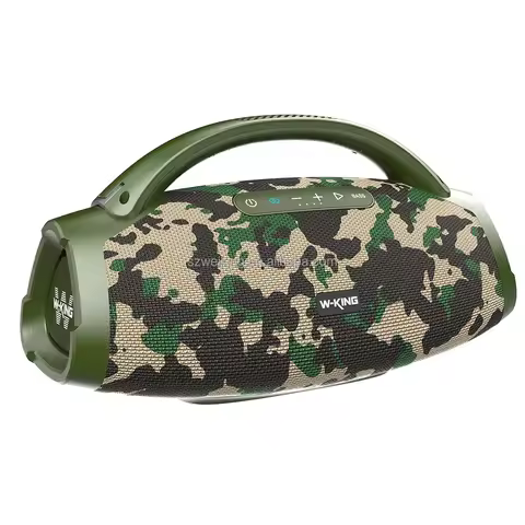 W-KING D20 Camo New Color Fabric Cover 200W Big Outdoor IP67 Deep Bass Karaoke Wireless Bluetooth Sp