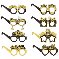 18-80th Birthday Party Decoration Glasses Birthday Party Dress Up Photo Props Customized