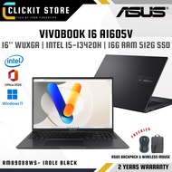 ASUS Vivobook 16 A1605V-AMB9088WS/ A1605V-AMB9089WS -16" WUXGA | i5-13420H | 16GB RAM 512GB SSD |W11