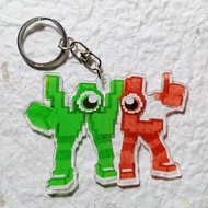 GANTUNGAN W or L Steal keychain a Brainrot keychain Brainrot W or L keychain