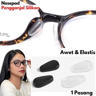 Anti-Fall Glasses Nosepad Silicone Gel Soft Sticker Anti-Slip Nose Pad Nose Pads Glasses 1 pair