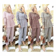SQUARE PANJAMAS SET MILEA ONE SET/ BIAN ONE SET/