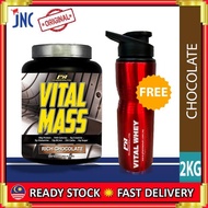 Mass Gainer Halal – Vital Mass 2kg/4.41lbs 0g Sugar with Whey Isolate & Tribulus – Fast Weight and L