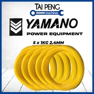 High quality tali mesin rumput Yamano 2.4mm 5kg nylon trimmer tali mesin rumput