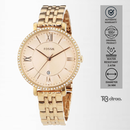 jam tangan fashion wanita Fossil Jacqueline analog strap rantai cewek stainless steel water resistant luxury watch Rose Gold mewah elegant Original ES3632