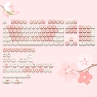 XVX MOA profile  series keycaps Compatible with Wooting60he Wolf Spider Mechanical Wireless Keyboard