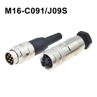 IP67 M16 Aviation Plug Waterproof 3 4 5 6 7 8 Pin Metal Circular Connector C091 J09 Male Female Conn