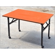 banquet table with castor  size 45W x 90L x 75H cm