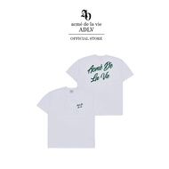 ADLV [acme de la vie] เสื้อยืด Oversize รุ่น Script Logo Printing Short Sleeve T-Shirt White (50034O