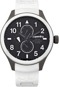 Reloj superdry Scuba multf.Blanco Mens Analog Japanese Quartz Watch with Silicone Bracelet SYG110W