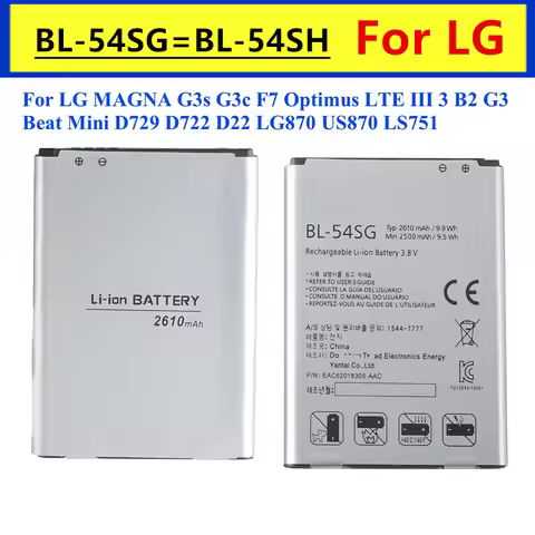 BL54SH BL-54SH BL-54SG New Battery For LG MAGNA G3s G3c F7 Optimus LTE III 3 B2 G3 Beat MiniD728 D72