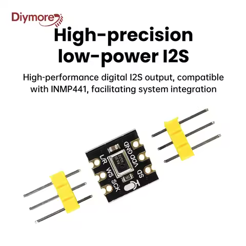MS4030 Omnidirectional Microphone Module MEMS High Precision Low Power I2S Supports ESP32 Compatible