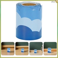📎 Blue Cloud Adhesive Border Stickers for Classroom Bulletin Board Decoration Coated Paper 7.5CM x 1
