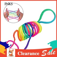 ☞SP Kids Rainbow Colour Fumble Finger Thread Rope String Game Developmental Toy