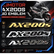 EMBLEM QJMOTOR AX200S AX 200S AX 200 S 3D LOGO EMBLEM STICKER ACCESSORIES ACCESSORY MODIFIED MODIFY