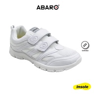 ABARO Unisex School Shoes-2232 Breathable Mesh/White School Shoes/Kasut Sekolah Putih/Kasut Budak Se