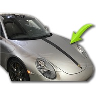 Hood Racing Stripes Vinyl Decals Graphics Kit - Compatible with Porsche 911 996 997 991 992 GT3 GT2 