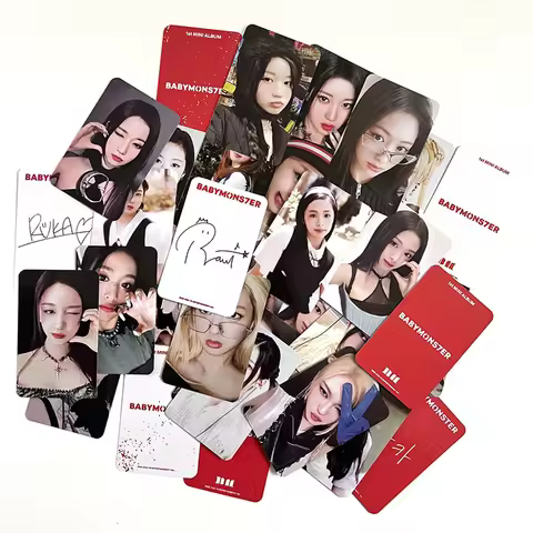 6pcs/set KPOP BABYMONSTER Album Personalized Photo LOMO Card BABYMONS7ER Girl Collectible Gift Ahyeo